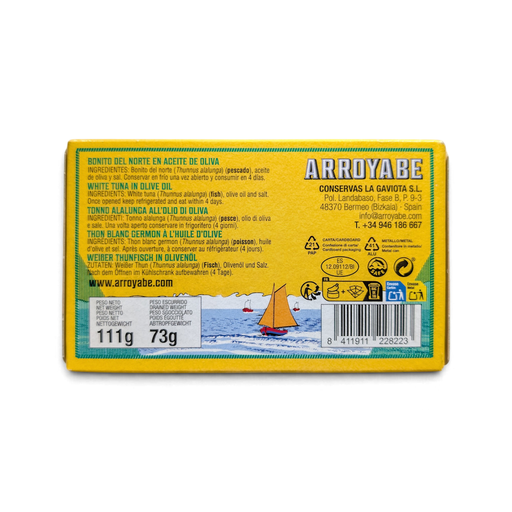 Arroyabe Bonito del Norte Tuna in Olive Oil