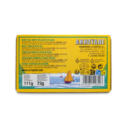 Arroyabe Bonito del Norte Tuna in Olive Oil