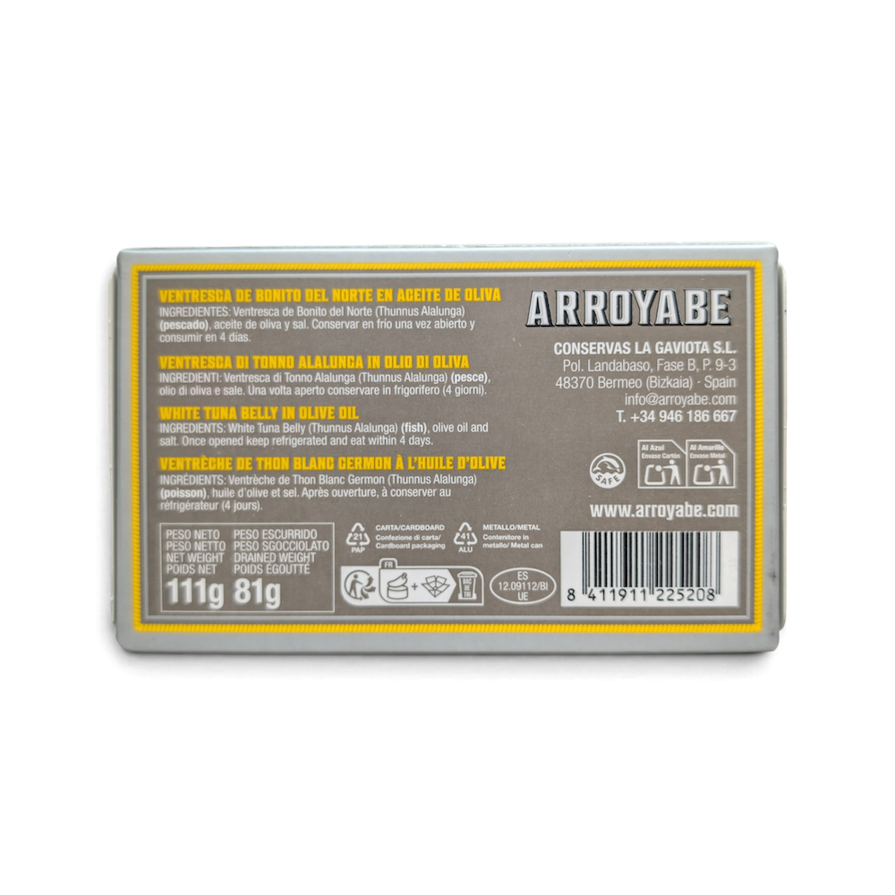 Arroyabe Bonito del Norte Ventresca