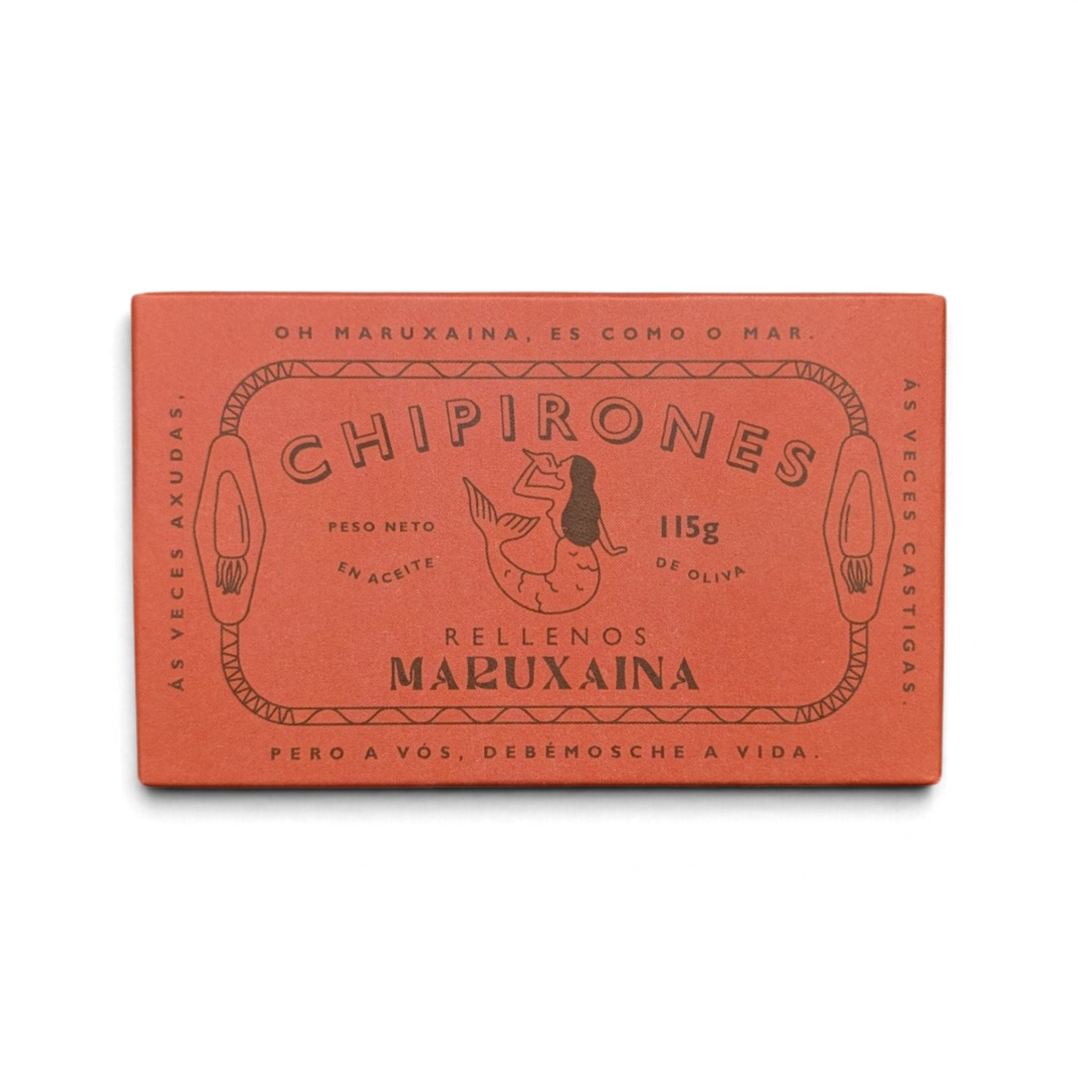 Maruxaina stuffed squid - front of tin