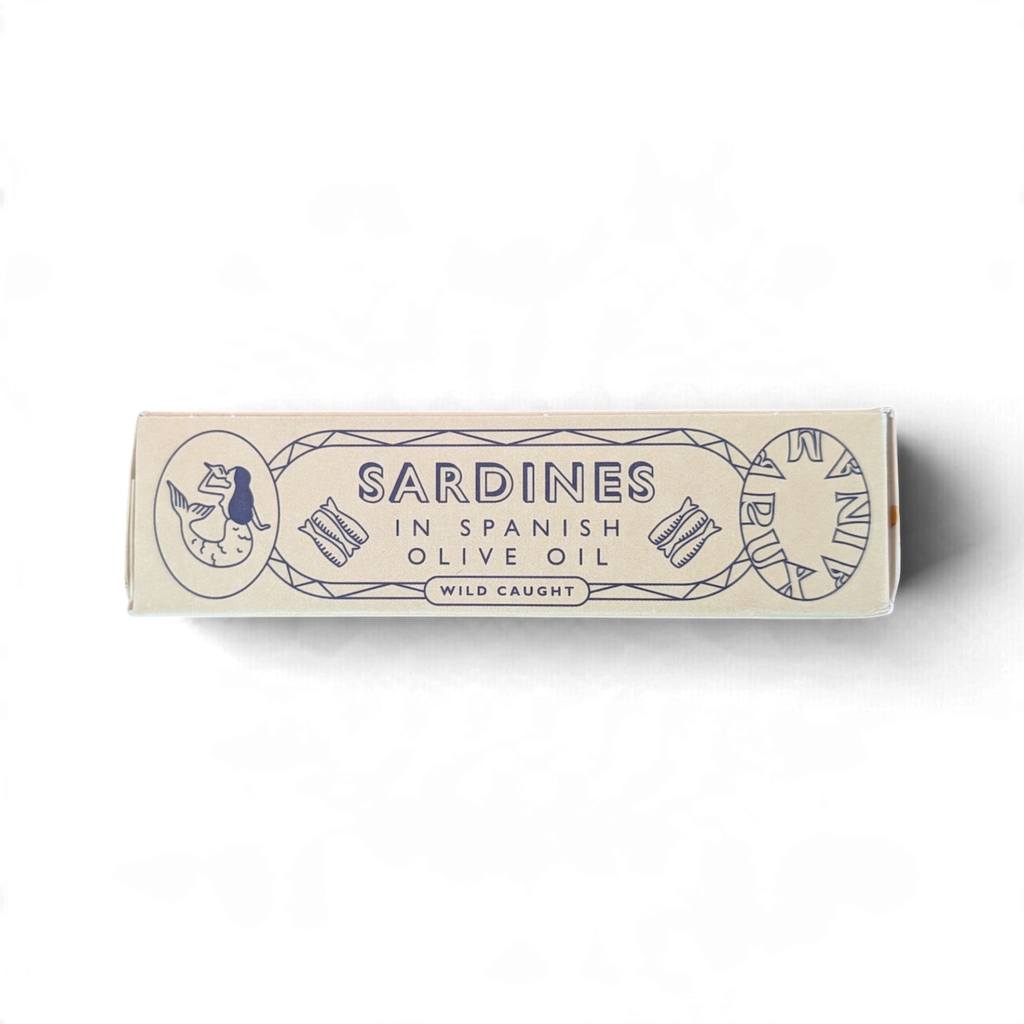 Maruxaina sardines in olive oil - side of tin