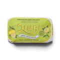 Front of a tin of Nuri Sardines in Olive Oil with Lemon